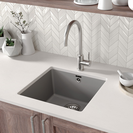 Кухонная мойка Lemark SINARA 440-U  грей 9910069