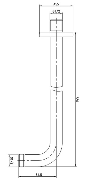 Душевой кронштейн Esko SH376
