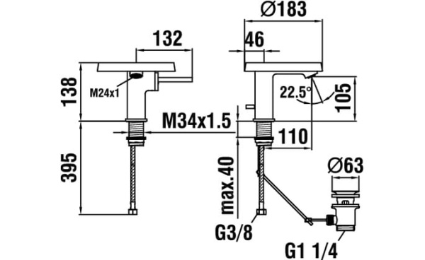 Смеситель Laufen Kartell 3.1133.1.004.113.1 Смеситель Laufen Kartell 3.1133.1.004.113.1