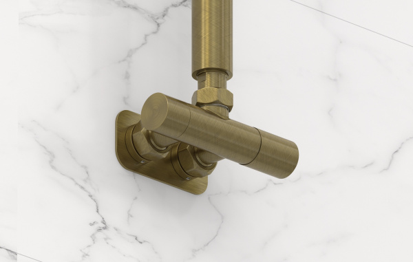 Вентиль Сунержа угловой EU50 (1 х G 1/2" НР х G 3/4" НГ) 05-1425-1234 состаренная бронза