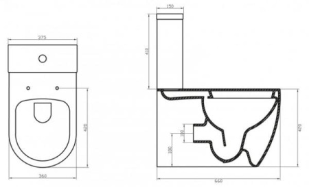 Бачок BelBagno MARINO BB105T