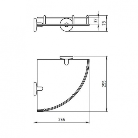 Полочка Novaservis Metalia 6158.0