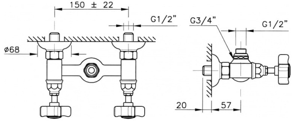 Смеситель Nicolazzi DAMES ANGLAISES 1425DB78