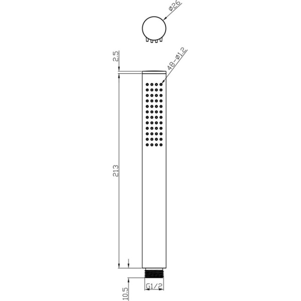 Ручной душ Ravak Chrome 957.00 X07P007 Ручной душ Ravak Chrome 957.00 X07P007