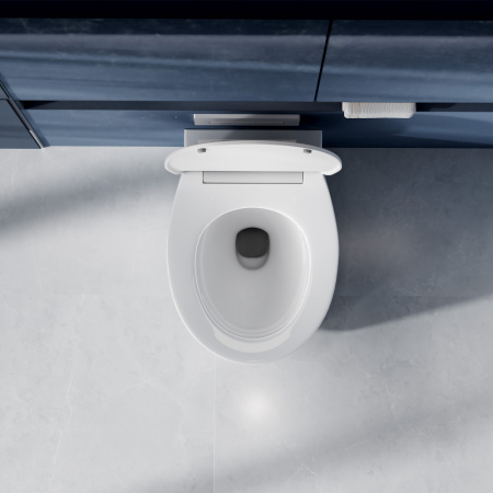 Унитаз ABBER Bequem AC1127 подвесной белый, безободковый