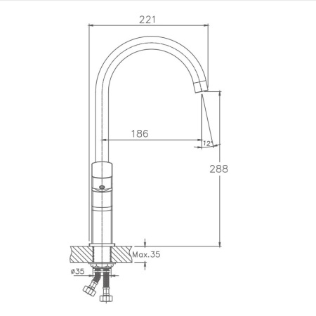 Смеситель для кухни Haiba HB70577