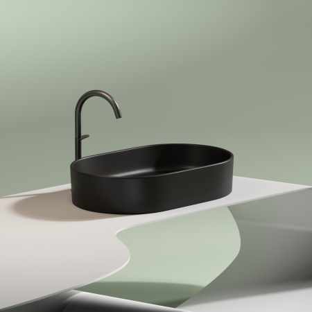 Раковина накладная (60,8х38,5) Ceramica Nova ELEMENT CN6048MB