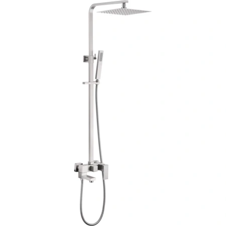 Душевая стойка ABBER Daheim AF8216SPL с изливом, сатин