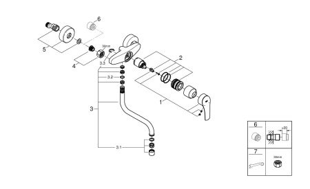 Смеситель для кухни Grohe Eurosmart 31391 003 (31391003) хром
