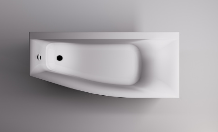 Ванна из искусственного камня Astra-Form Скат R (170х75) 01010083 белый матовый 