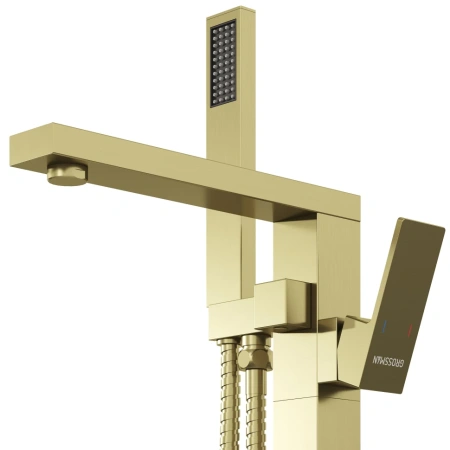 Смеситель напольный для ванны Grossman Falcon 530.K35.08.320 золото сатиновый