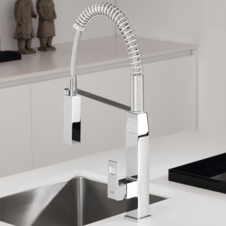 Смеситель для кухни GROHE EuroCube 31395 DC0 (31395DC0) суперсталь