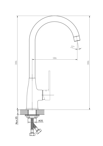 Смеситель для кухни ESKO Belgrade BD 519