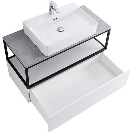 Консоль под раковину Cezares CADRO-100/46/30-1C-SO-MET-ST