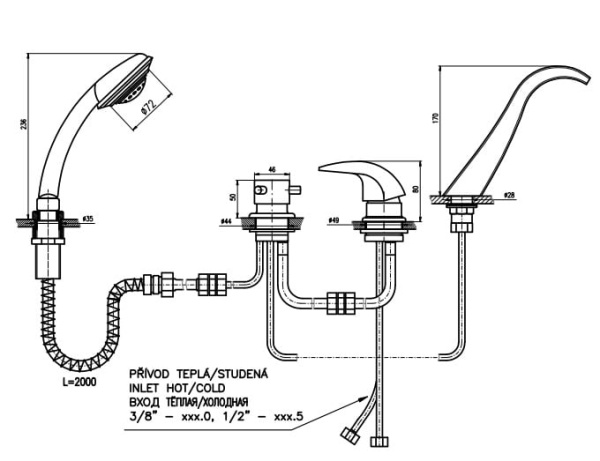 Смеситель RAV Kongo К061.5PZ