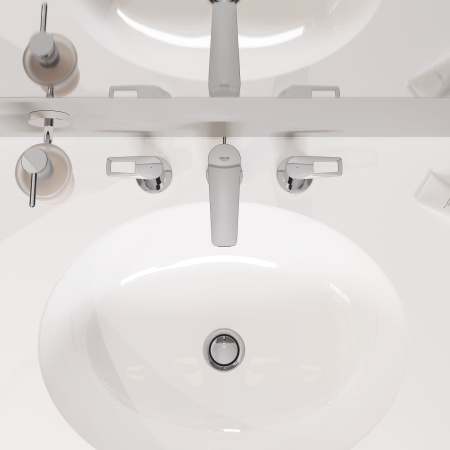 Встраиваемая раковина (56х42) Grohe Bau Ceramic 39423 000 (39423000)