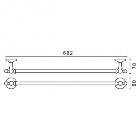 Полотенцедержатель Art&Max AM-E-2624Q
