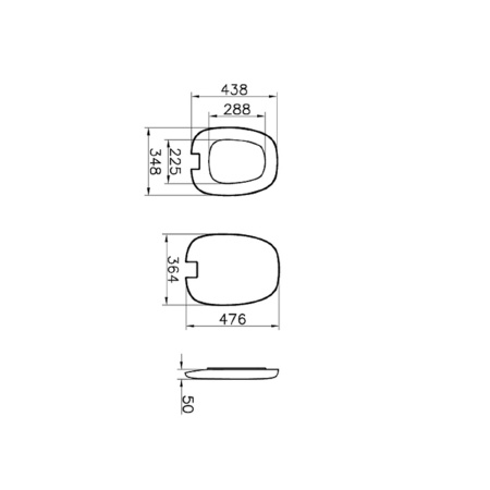 Крышка-сиденье c микролифтом Vitra Plural 126-083-009, черный