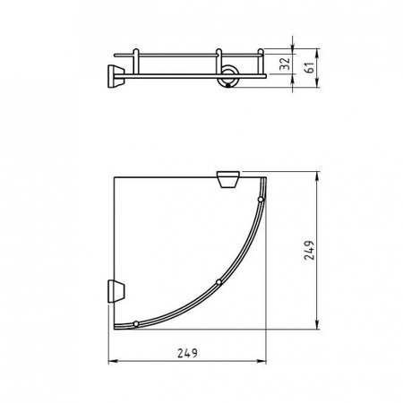 Полка Novaservis Metalia 6358.0