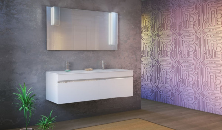 Полувстраиваемая  раковина RAVAL Twins  Pul.08.140/W