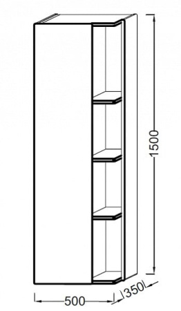Шкаф-пенал Jacob Delafon Terrace EB1179D-274