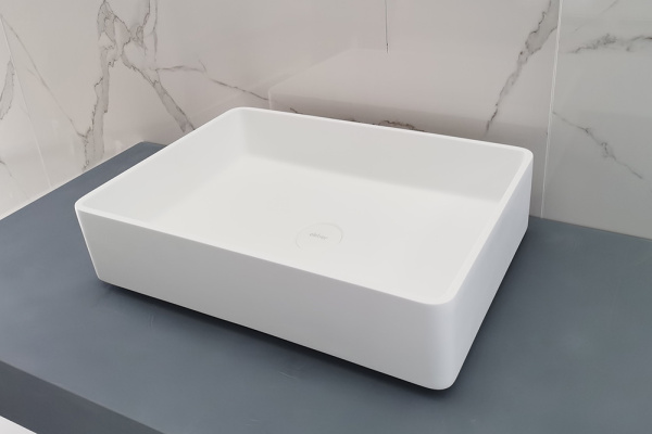 Раковина накладная ABBER Stein AS2634 белая матовая