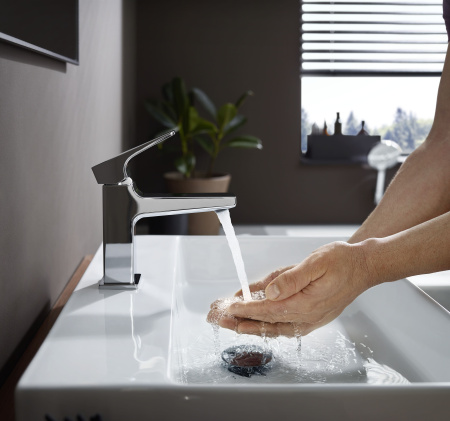 Смеситель для раковины с донным клапаном Push-Open Hansgrohe Metropol 32500000 хром