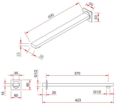 Душевая система Berges Wasserhaus Ventas 3S Black 073006