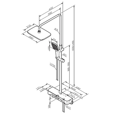 Душевая система AM.PM Func F078F700