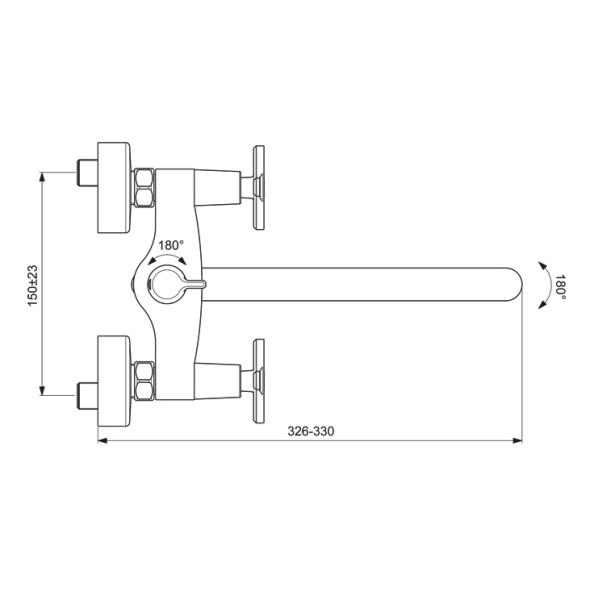 Смеситель для ванны Vidima Art BA329AA