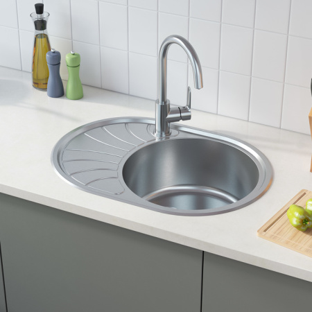 Мойка кухонная из нержавеющей стали IDDIS Suno (SUN65SRi77)