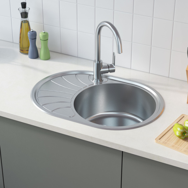 Мойка кухонная из нержавеющей стали IDDIS Suno (SUN65SRi77)