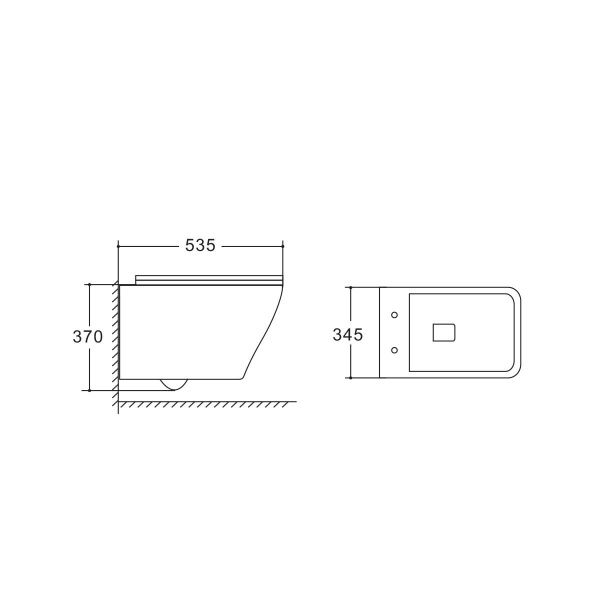 Унитаз подвесной Vincea NEO VT1-22 безободковый