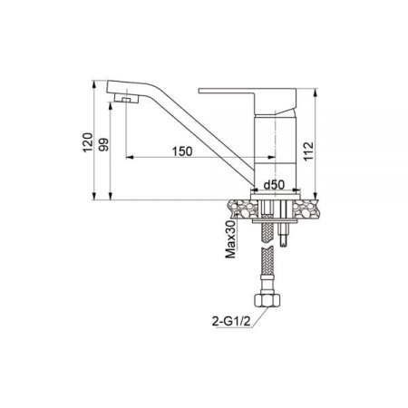 Смеситель для раковины Raiber Dover R2701