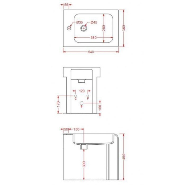Биде напольное ArtCeram La Fontana LFB004 01;00 (S55)
