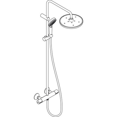 Душевая система Hansgrohe Vernis Blend, Showerpipe 240 1jet EcoSmart  26428670 черный матовый