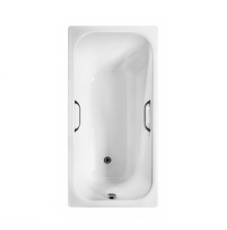 Чугунная ванна c отверстиями для ручек Wotte Start 170 x 70 см, (Start 1700x700UR), белая