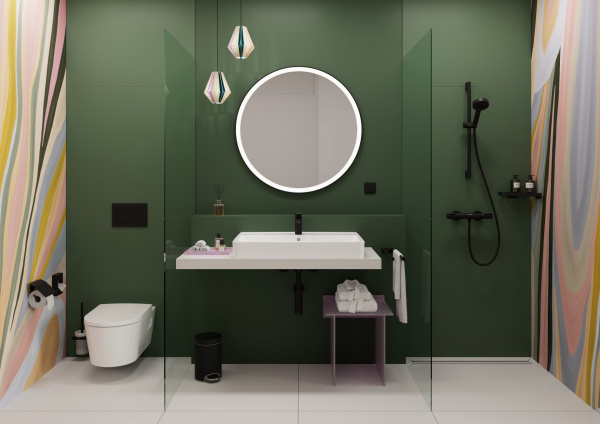 Держатель туалетной бумаги с крышкой Hansgrohe AddStoris 41753670 черный матовый