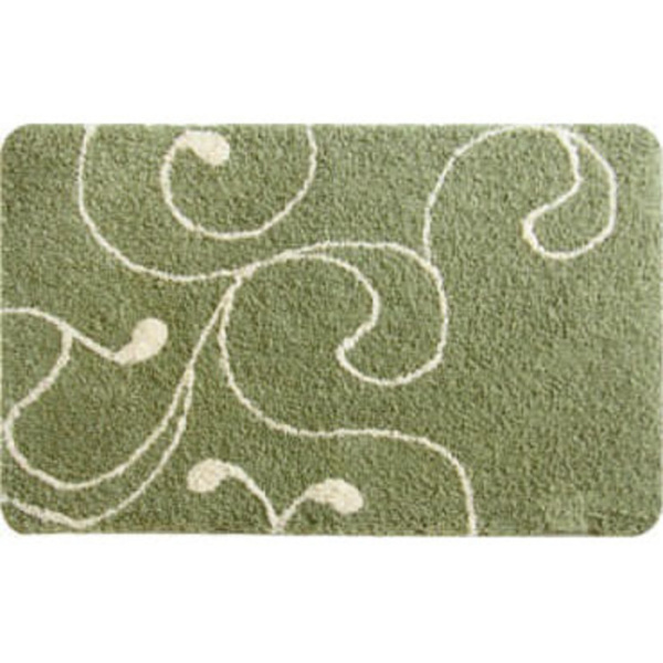 Коврик для ванной комнаты IDDIS Flower Lace 60*90 см микрофибра green (412M690I12)