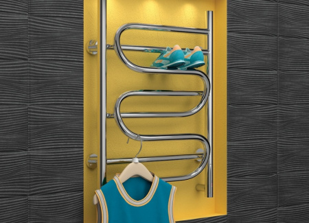 Полотенцесушитель Электрический Cунержа Иллюзия Правый (1200x600) ФЛОК состаренная Бронза 51-0545-1260