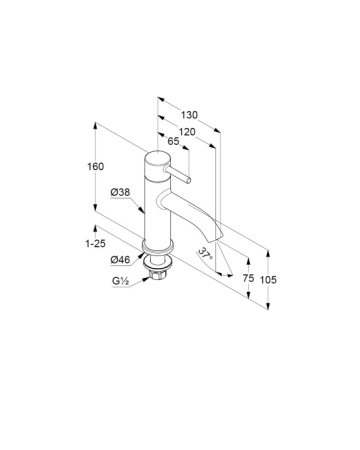 Встраиваемый вентиль Kludi Bozz 381180576