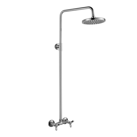 Смеситель Rossinka для душа с регулируемой высотой штанги и лейкой Тропический дождь (Q02-44)