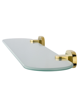 Стеклянная полка для ванной WONZON & WOGHAND FIRST, глянцевое золото WW-8427-LG