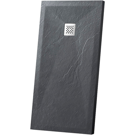 Душевой поддон из искусственного камня (130х90) Vincea VST-4SR9013A, черный