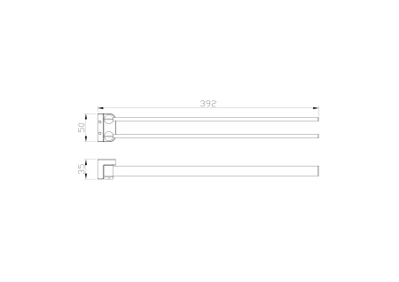 Полотенцедержатель поворотный WONZON & WOGHAND, хром WW-9531