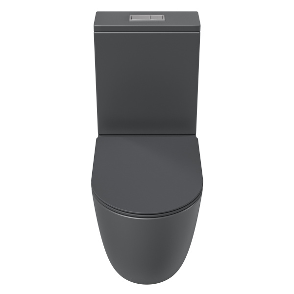 Унитаз напольный безободковый Grossman  GR-4494GMSQ с сиденьем микролифт