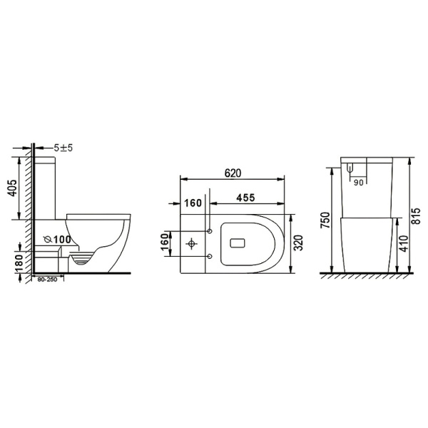 Унитаз компакт beWash Lusso BKBWR004620 микролифт 