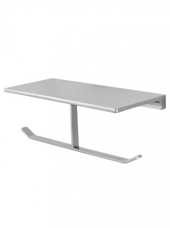 Двойной держатель для туалетной бумаги с полкой WONZON & WOGHAND ECLIPSE, хром WW-9156