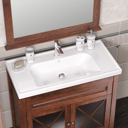 Тумба под раковину Opadiris Палермо 80  00-00002354 светлый орех (без раковины)