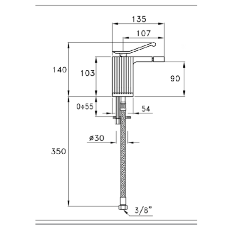 Stella смеситель для биде на 1 отверстие 3602MC